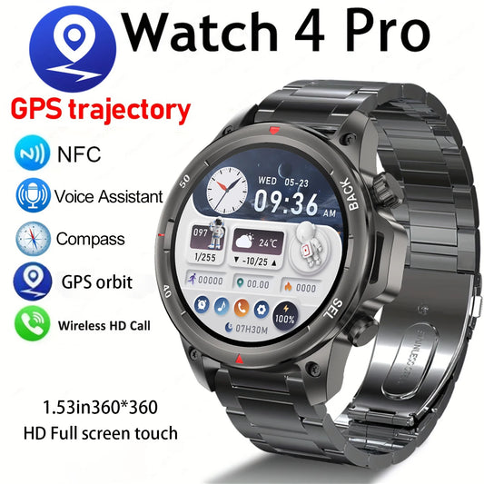 LED HD Screen Smart Watch Men NFC Bluetooth Sport Waterproof Heartrate Blood Oxygen